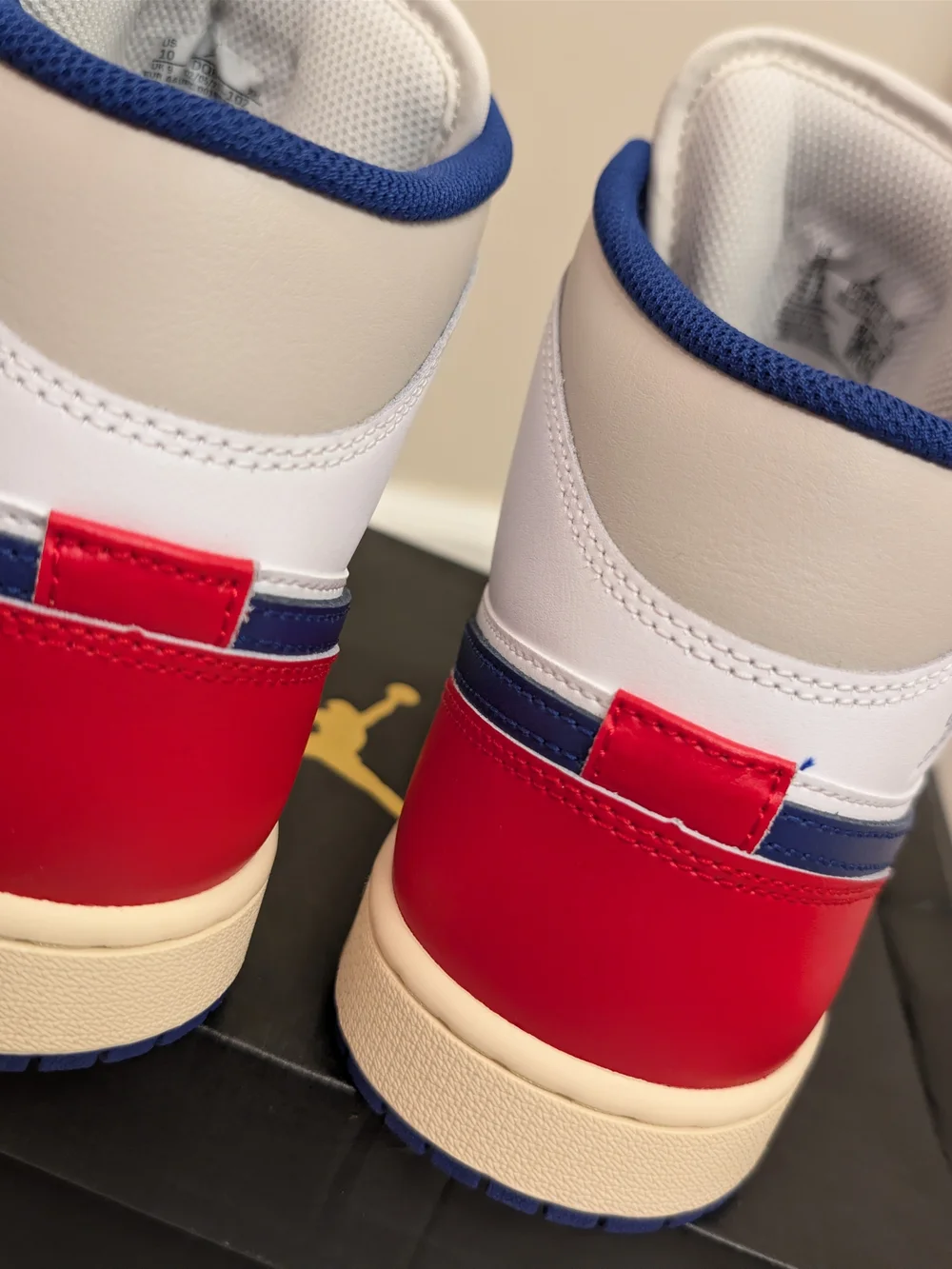 Jordan Air Jordan 1 Mid White Blue Red